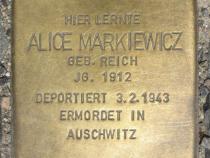 Stolperstein für Alice Markiewicz.