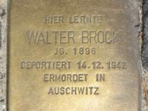Stolperstein für Walter Brock.