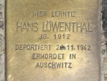 Stolperstein für Hans Löwenthal.