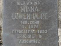 Stolperstein für Minna Löwenhaupt.