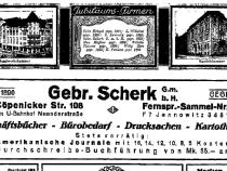 Jubiläumsanzeige von 1930 Bild: köpenicker-strasse.de