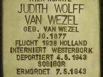 Stolperstein Judith Wolff van Wezel © H. J. Hupka