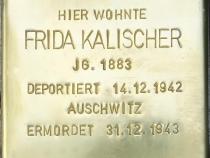 Stolperstein für Frida Kalischer, Foto: Stolpersteine-Initiative CW, H.-J. Hupka, 2014