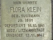 Stolperstein Flora Klein Bild: H.-J. Hupka