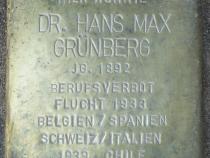 Stolperstein für Dr. Hans Max Grünberg