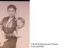 Lisbeth Heidemann mit Töchtern Ursel und Hilde Bild: Familienarchiv