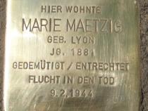 Stolperstein von Marie Anna Maetzig