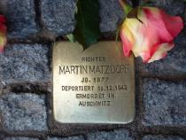 Stolperstein für Martin Matzdorf.