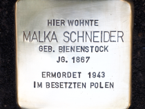 Stolperstein für Malka Schneider (© Bernd Surk)