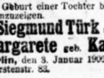 Berliner Tageblatt 4.1.1906 © Familienarchiv
