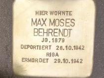 Stolperstein Max Moses Behrendt © Koordinierungsstelle Stolpersteine Berlin