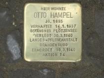 Stolperstein für Otto Hampel. Copyright: MTS