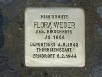 Stolperstein für Flora Weger. Foto: Koordinierungsstelle Stolpersteine Berlin