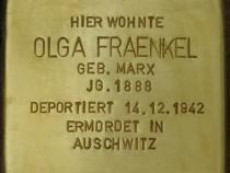 Stolperstein für Olga Fraenkel, Bild: H.-J. Hupka