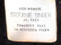 Stolperstein für Stefanie Singer (© Bernd Surk)