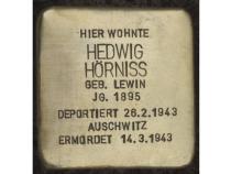 Stolperstein Hedwig Hörniss © H. J. Hupka