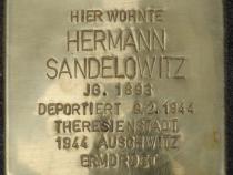 Stolperstein für Hermann Sandelowitz (Bild: H.-J. Hupka)