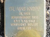 Stolperstein für Dr. Hans Knopp © OTFW