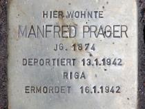 Stolperstein für Manfred Prager.