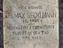 Stolperstein für  Max Secklmann.