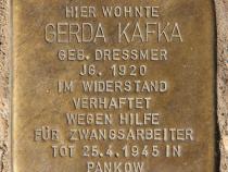 Stolperstein für Gerda Kafka.