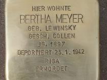 Stolperstein Bertha Meyer © Koordinierungsstelle Stolpersteine Berlin