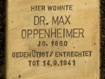 Stolperstein für Dr. Max Oppenheimer