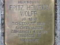 Stolperstein für Fritz Heinrich Wolff © OTFW