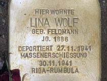 Stolperstein Lina Wolf, Foto: OTFW