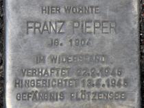 Stolperstein für Franz Pieper.