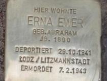 Stolperstein für Erna Ewer Initiative Stolpersteine Charlottenburg- Wilmersdorf