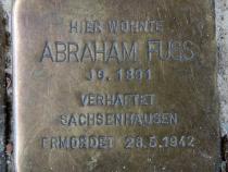 Stolperstein für Abraham Fuss.