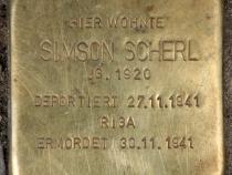 Stolperstein für Simson Scherl.