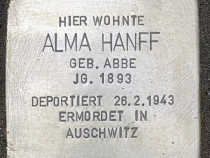 Stolperstein für Alma Hanff © OTFW