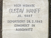 Stolperstein für Gustav Hanff © OTFW