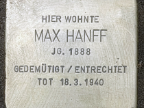 Stolperstein für Max Hanff © OTFW