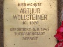 Stolperstein für Arthur Wollsteiner; Foto: OTFW