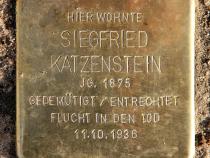 Stolperstein Siegfried Katzenstein