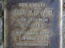 Stolperstein für Rosa Wegner.