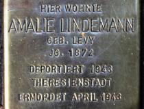 Stolperstein für Amalie Lindemann.