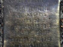 Stolperstein für Clara Hahn.