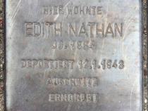 Stolperstein für Edith Nathan.