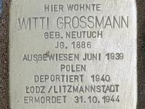 Stolperstein für Witti Großmann © OTFW