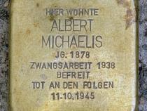 Stolperstein für Albert Michaelis, Foto: OTFW
