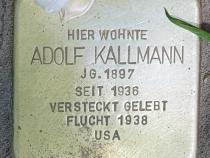 Stolperstein für Adolf Kallmann, Foto OTFW