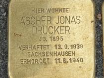 Stolperstein Jonas Ascher Drucker, Foto: OTFW