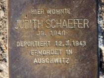 Stolperstein für Judith Anna Schaefer.