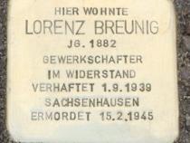 Stolperstein für Lorenz Breunig