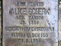 Stolperstein für Alice Scherk.