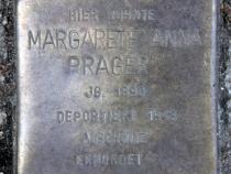 Stolperstein für Margarete Prager.